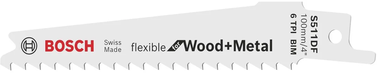 Bosch Reciprozaagblad S 511 DF Hout/Metalen - 2 Stuks