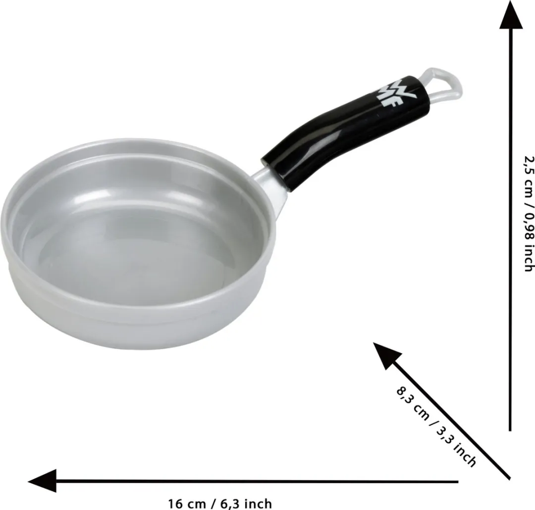 Klein Toys WMF 3-delige pannenset - Grijs/Zwart
