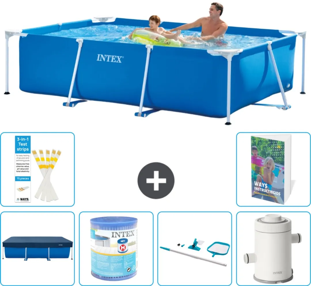 Intex Rechthoekig Frame Zwembad 260x160cm