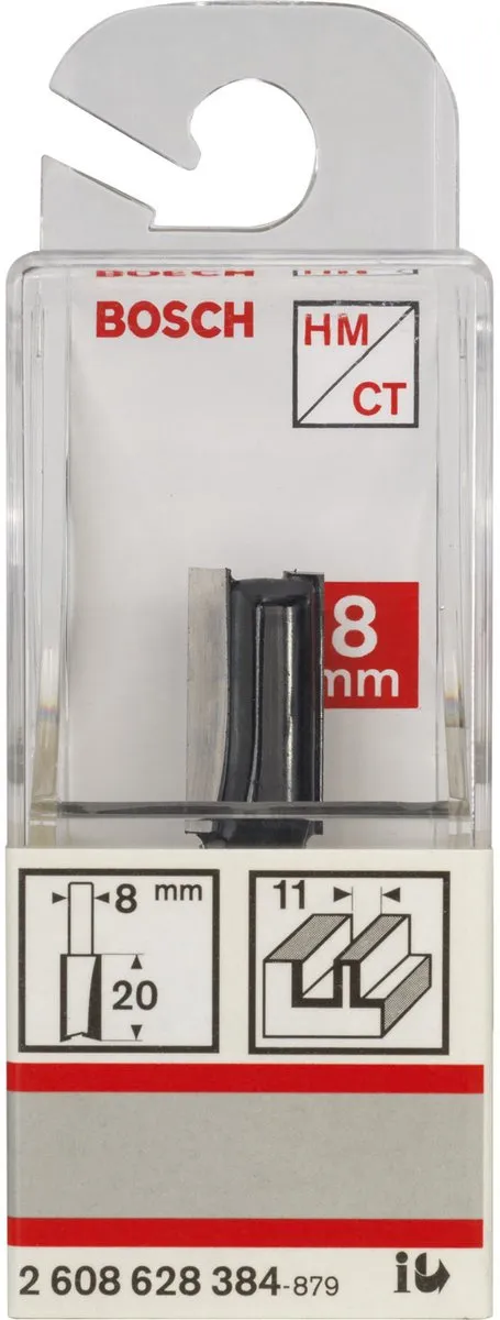 Bosch Vingerfrees 8x20mm - o.a. Kunststof/Hout