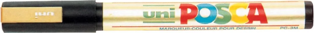 Posca PC-3M Fine Tip Goud Verfstiften - 6 Stuks
