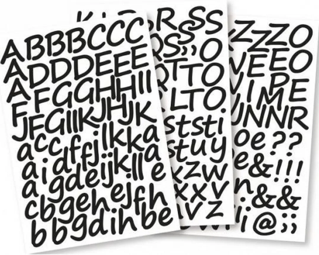 Rayher Alfabet Stickers A-Z Wit - 3cm
