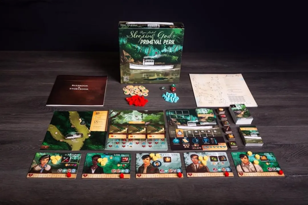 Red Raven Games Sleeping Gods Primeval Peril - Bordspel voor 1-4 spelers