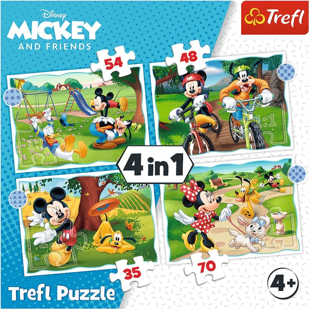 Mickey Mouse 4-in-1 Puzzel