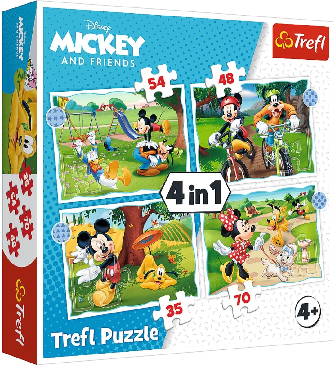 Mickey Mouse 4-in-1 Puzzel