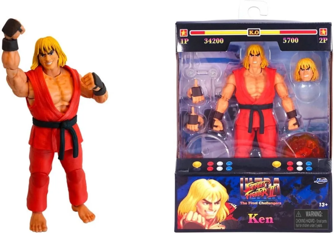 Jada Toys Ultra Street Fighter II Ken Action Figuur 15cm - Multi