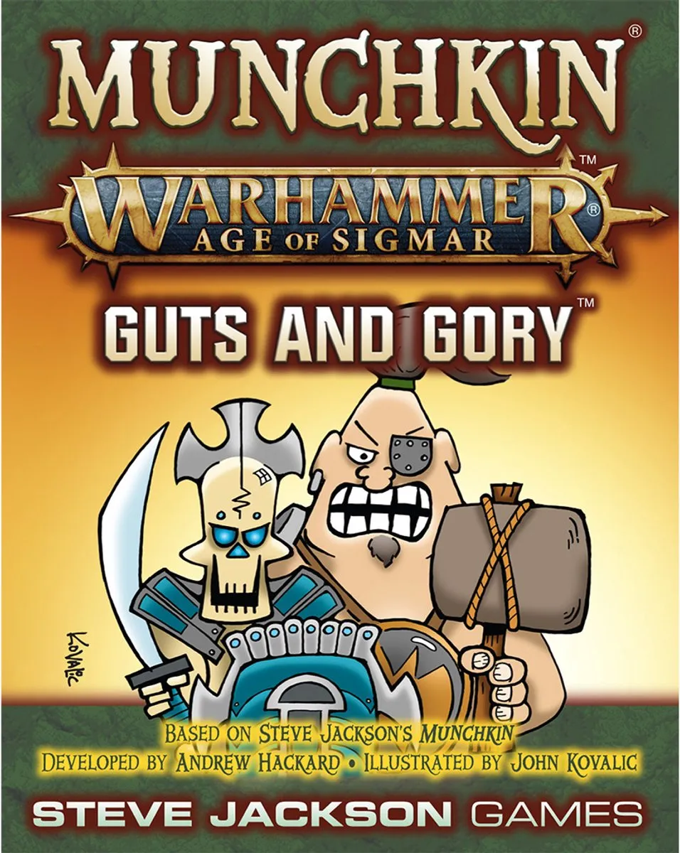 Steve Jackson Games Munchkin Warhammer Age of Sigmar Guts and Gory Kaartspel