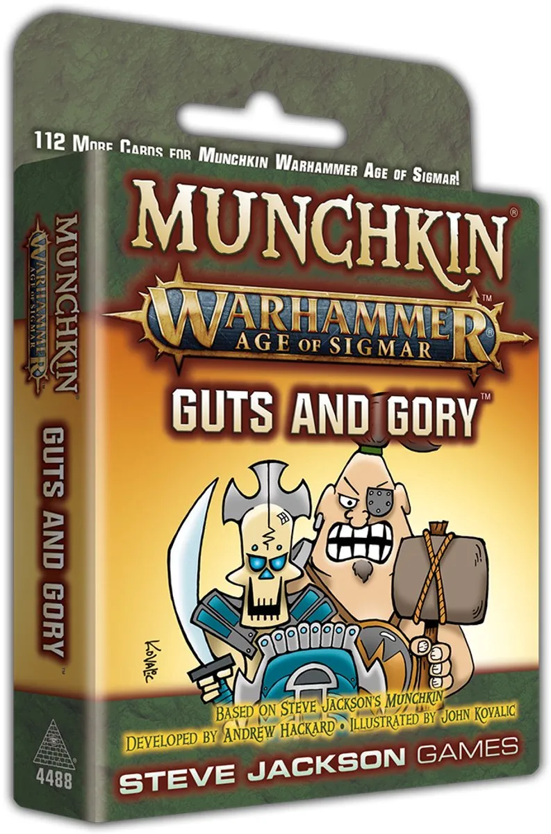 Steve Jackson Games Munchkin Warhammer Age of Sigmar Guts and Gory Kaartspel - 3-6 Spelers