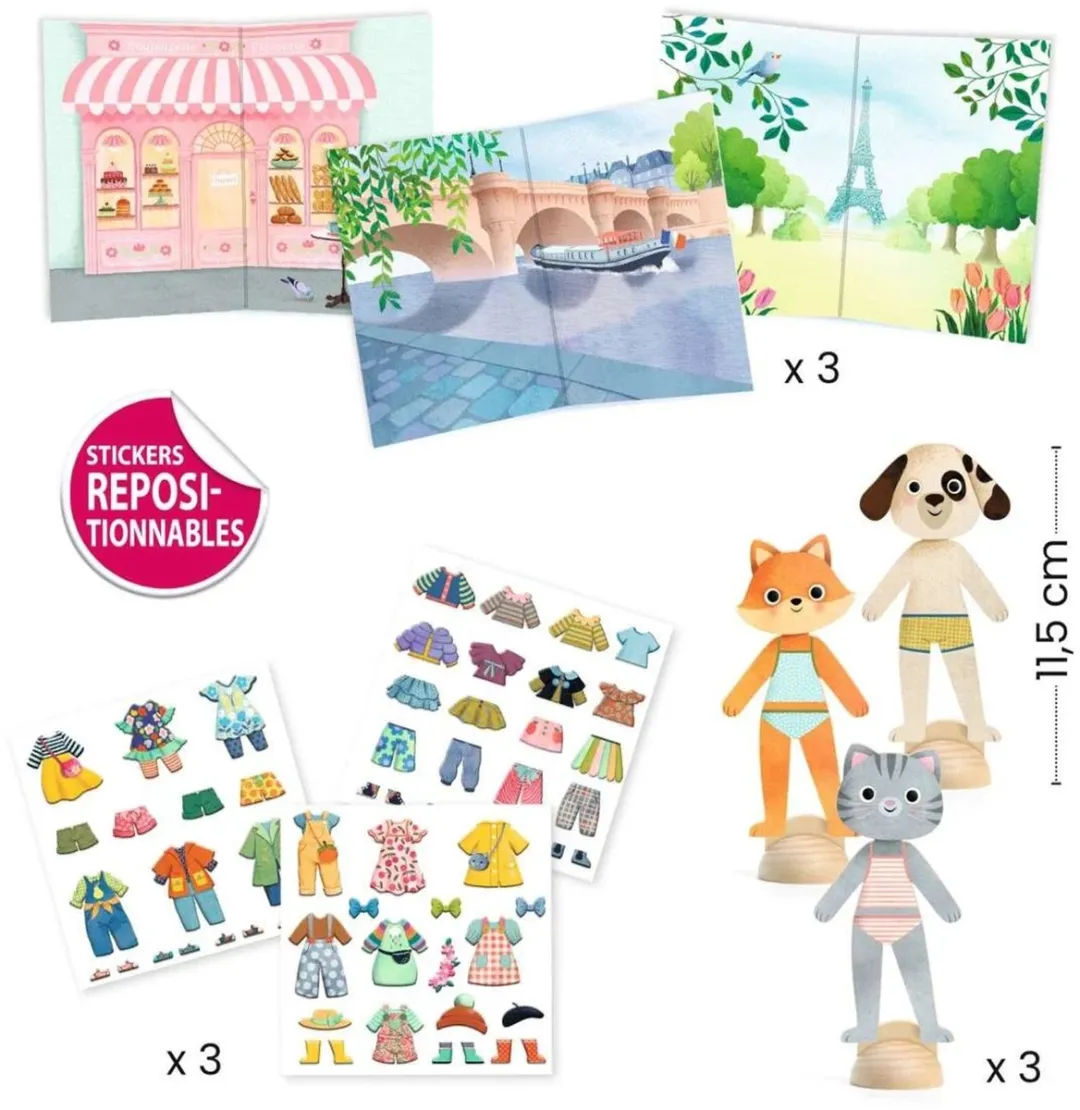 Djeco Bonjour Parijs Creatief Knutselpakket - Multicolor