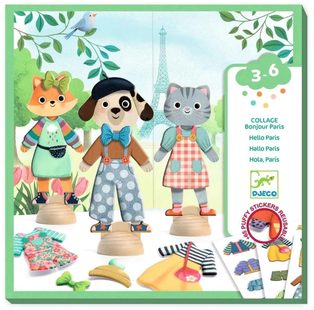 Djeco Bonjour Parijs Creatief Knutselpakket - Multicolor