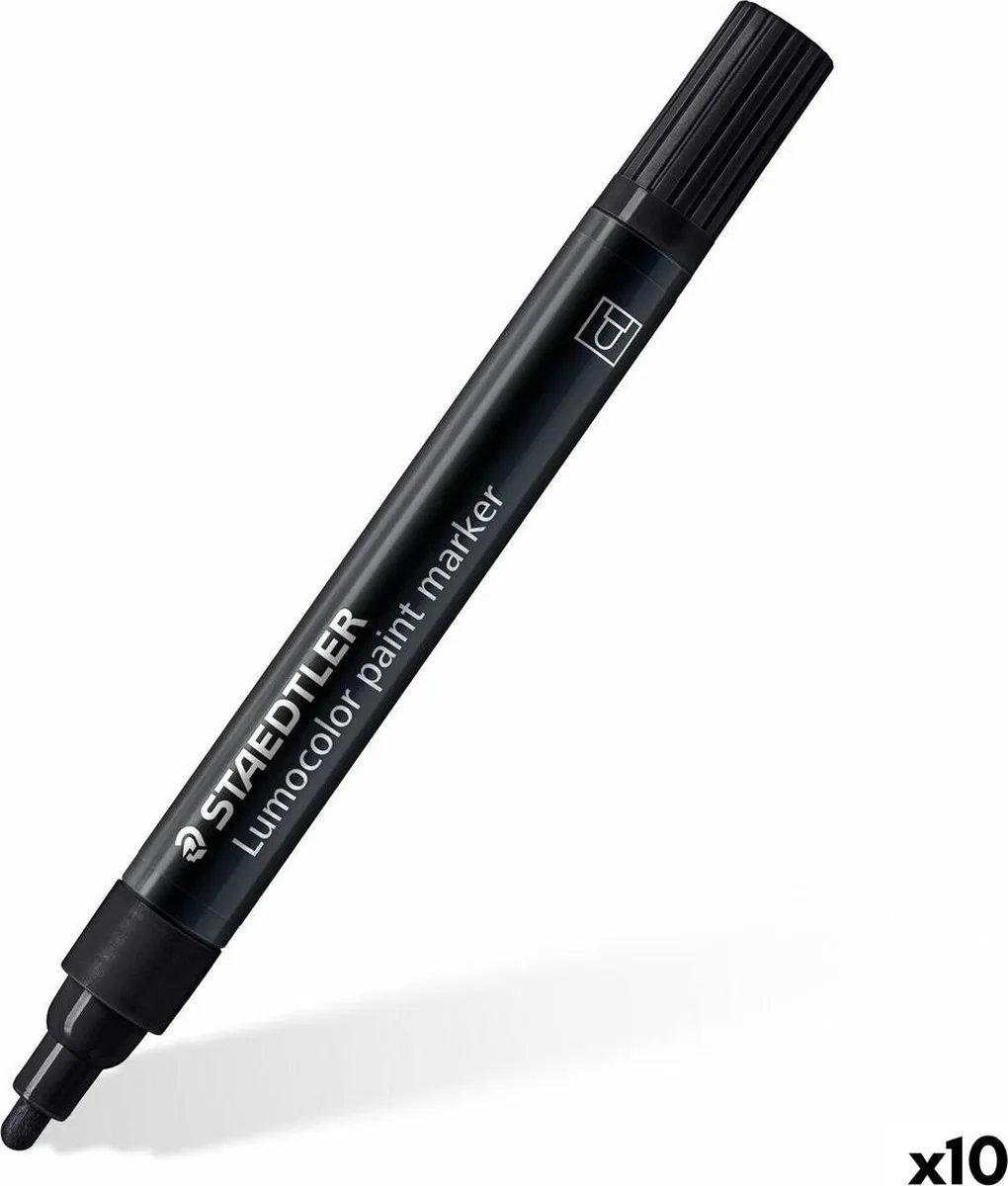 STAEDTLER Lumocolor Paint Marker Zwart - afbeelding 6 van 6