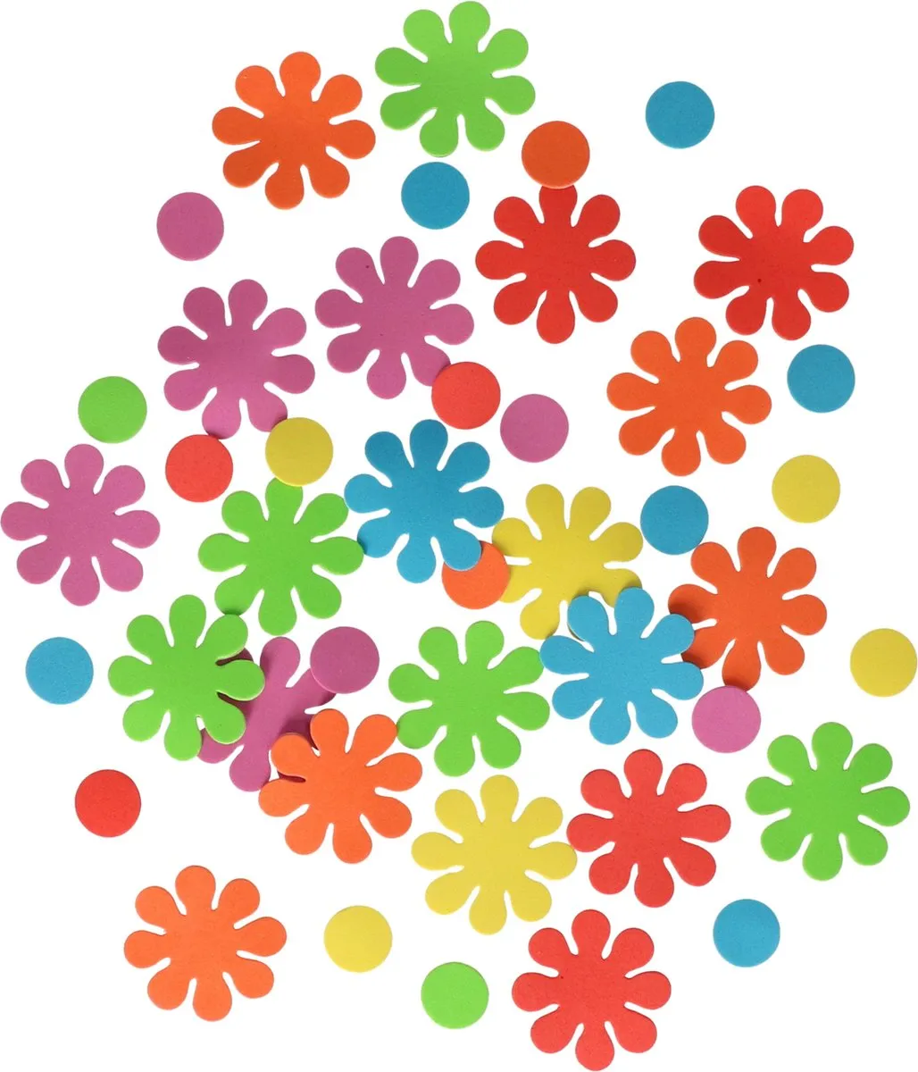 Rayher Crepla Bloemen - 80 Stuks - Multi