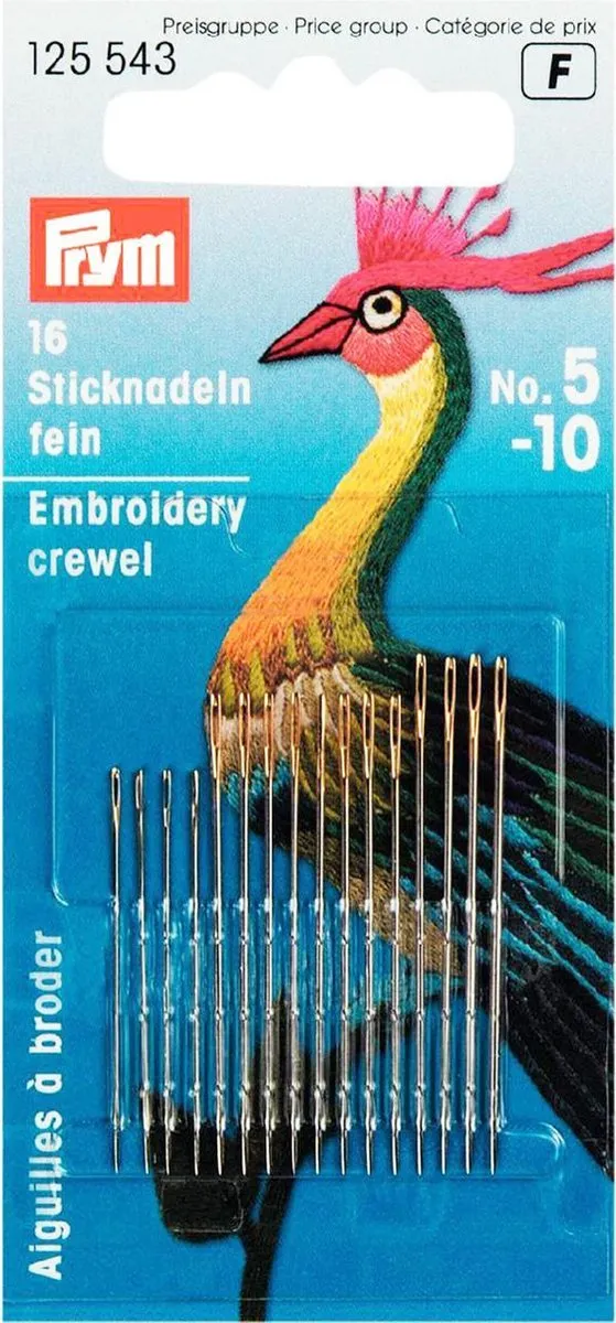 Prym Crewel Borduurnaalden Set 5-10