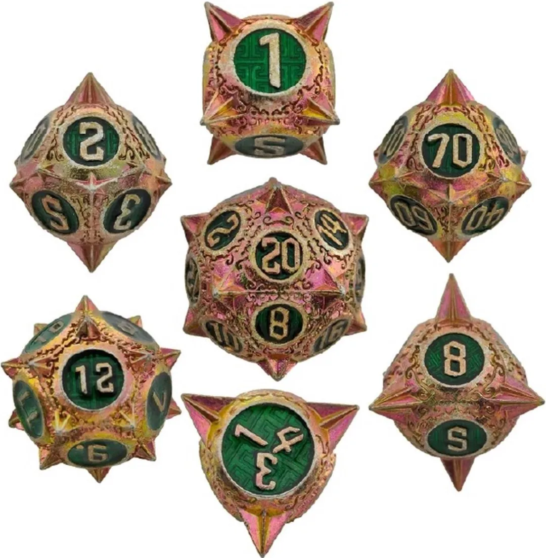 Lapi Toys DnD Polydice Metalen Dobbelstenen