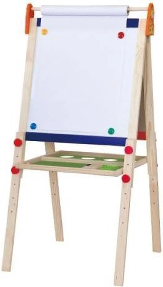 Viga Toys Schildersezel Dubbelzijdig 110cm - Blank