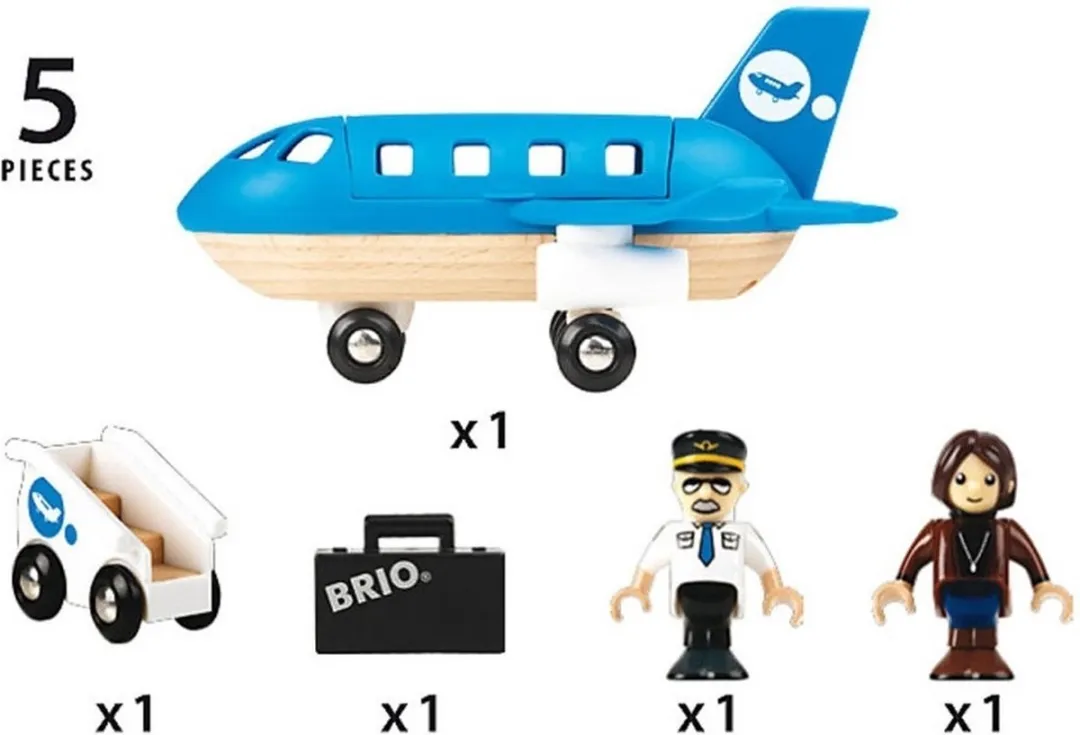 BRIO Vliegtuig Instapset 33306 - Wit