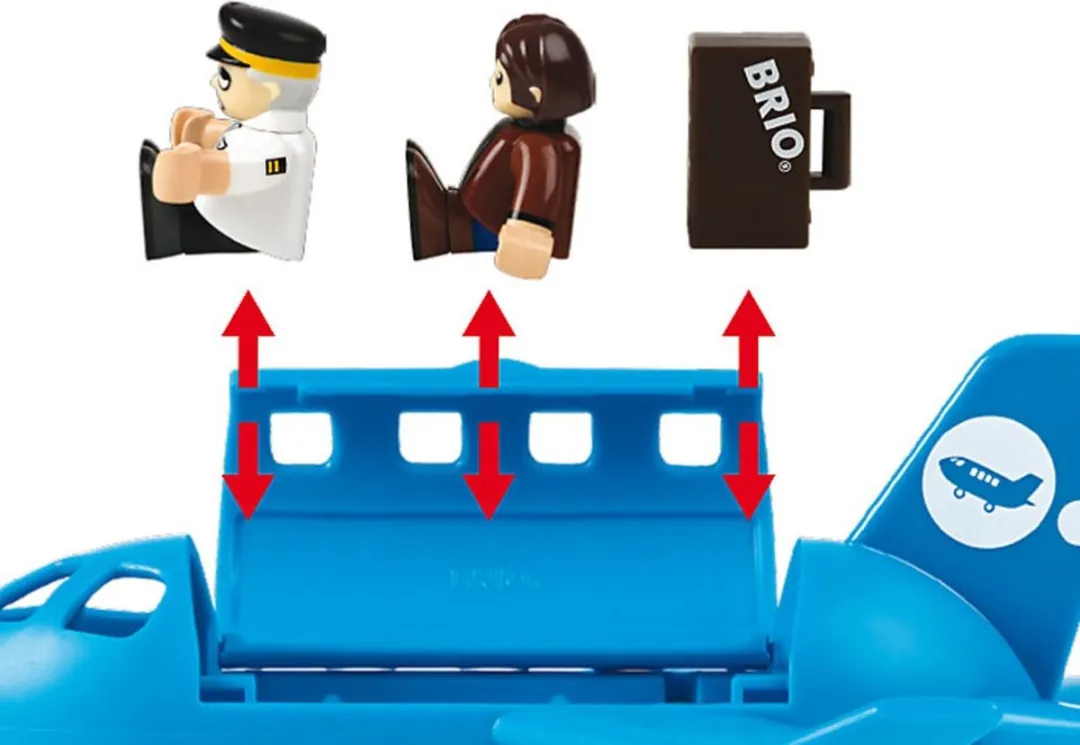 BRIO Vliegtuig Instapset 33306 - Wit