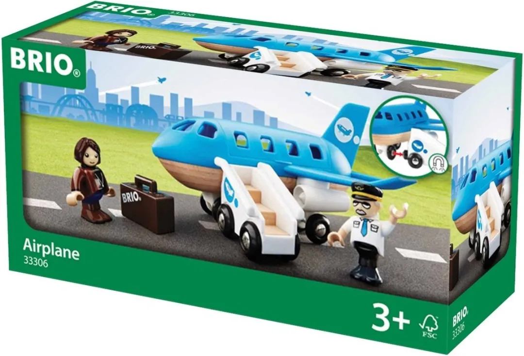 BRIO Vliegtuig Instapset 33306 - Wit