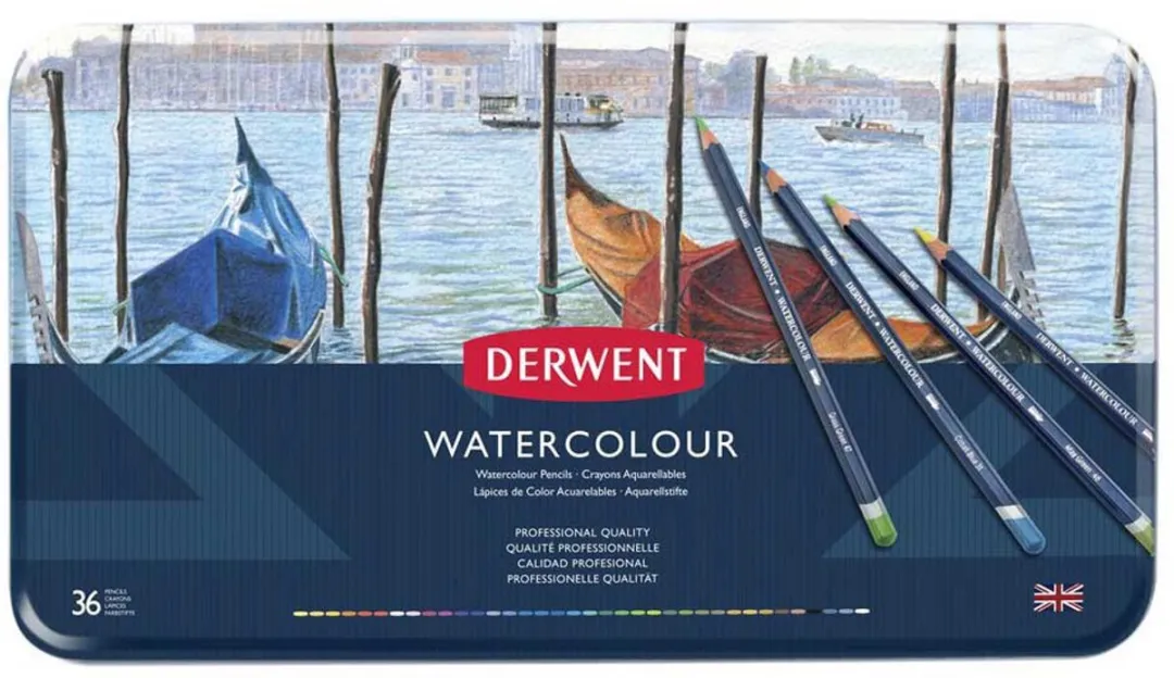 Derwent Watercolor Potloden Set 36 Stuks - Assorti