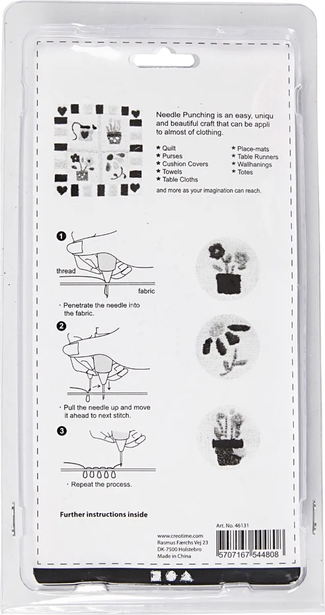 Creativ Company Punch Needle Set Multicolor