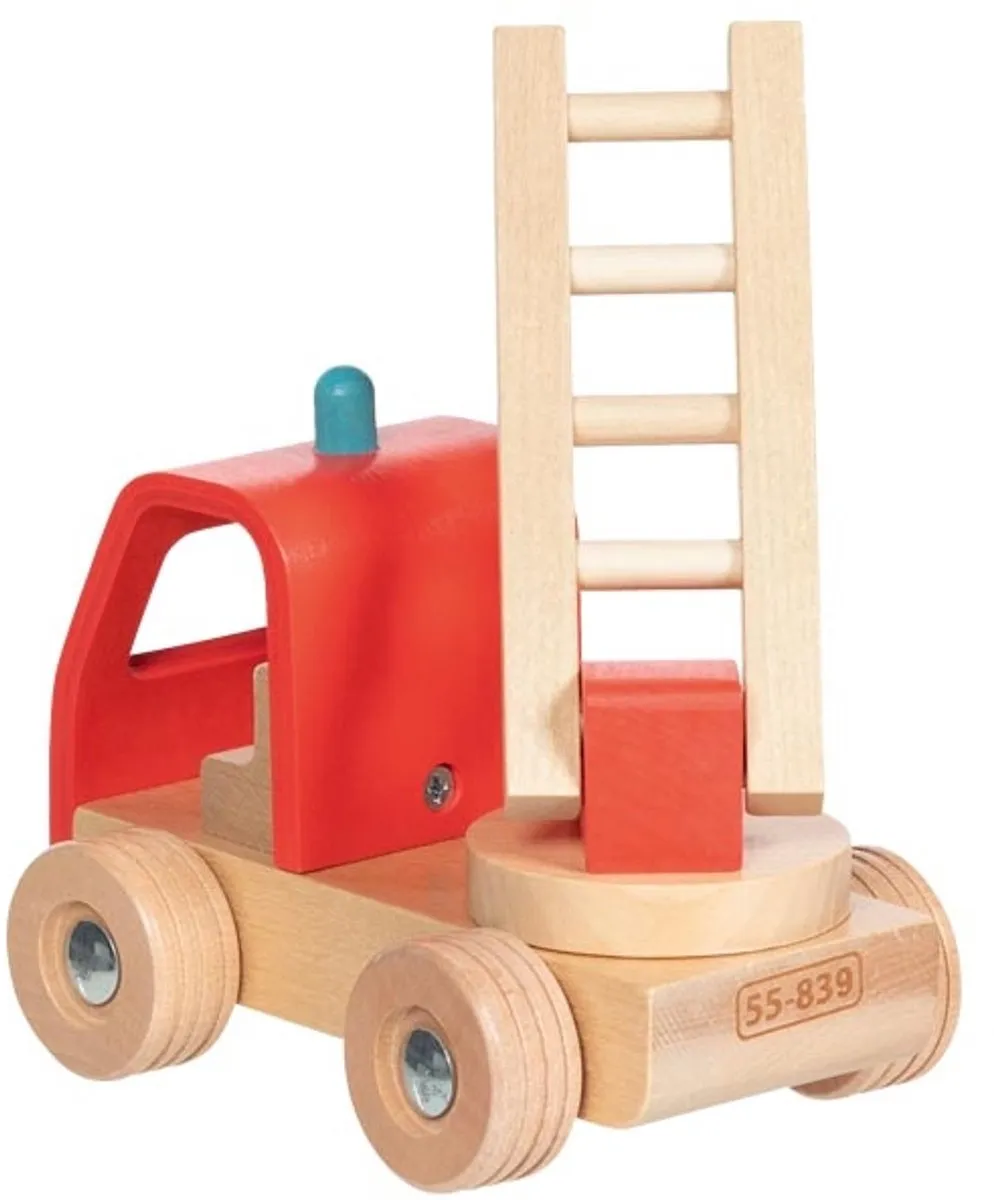 Goki Brandweerauto Houten Speelgoed GK55839 - Multicolor
