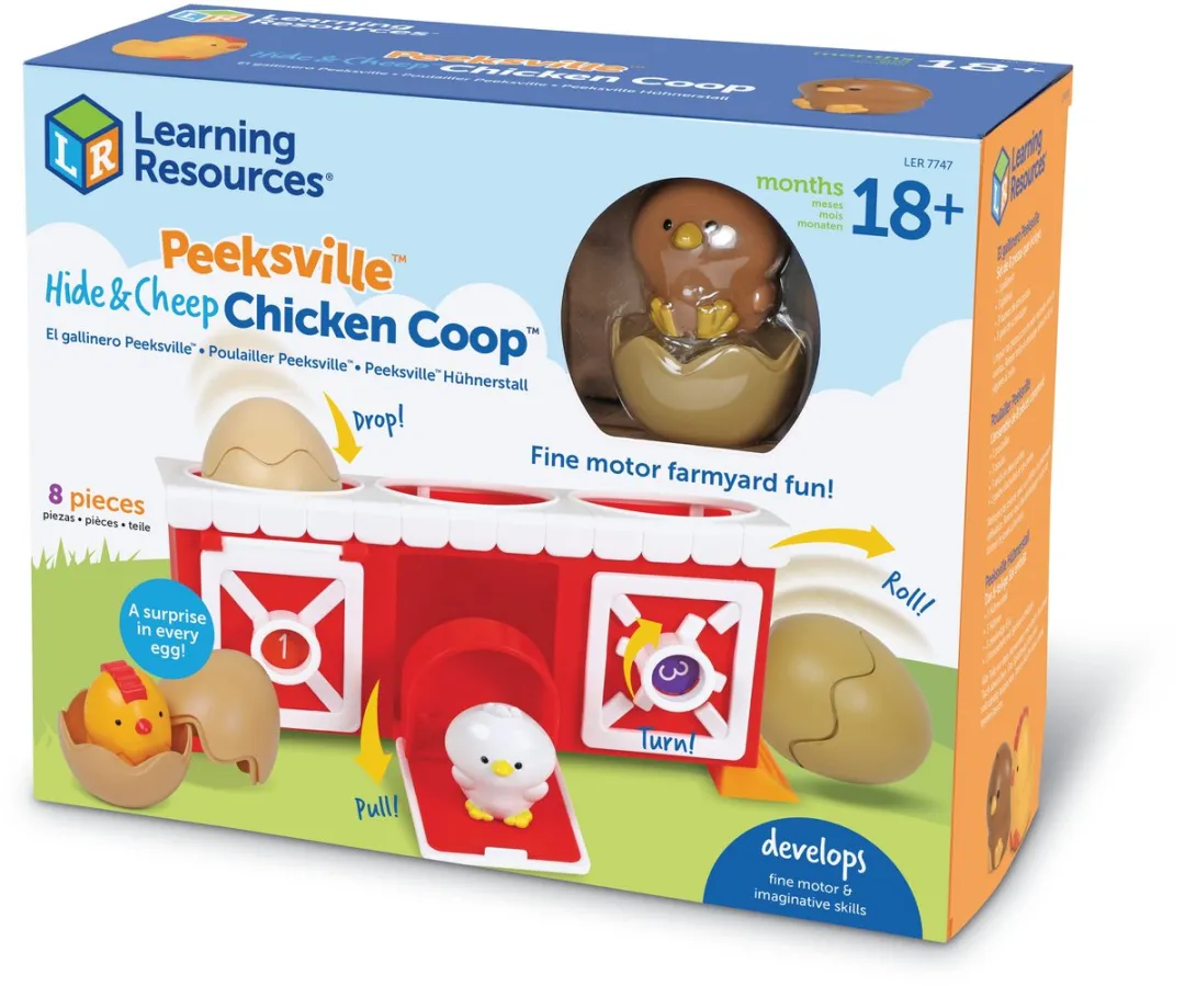 Learning Resources Peeksville Hide & Cheep Kippenhok - Multicolor