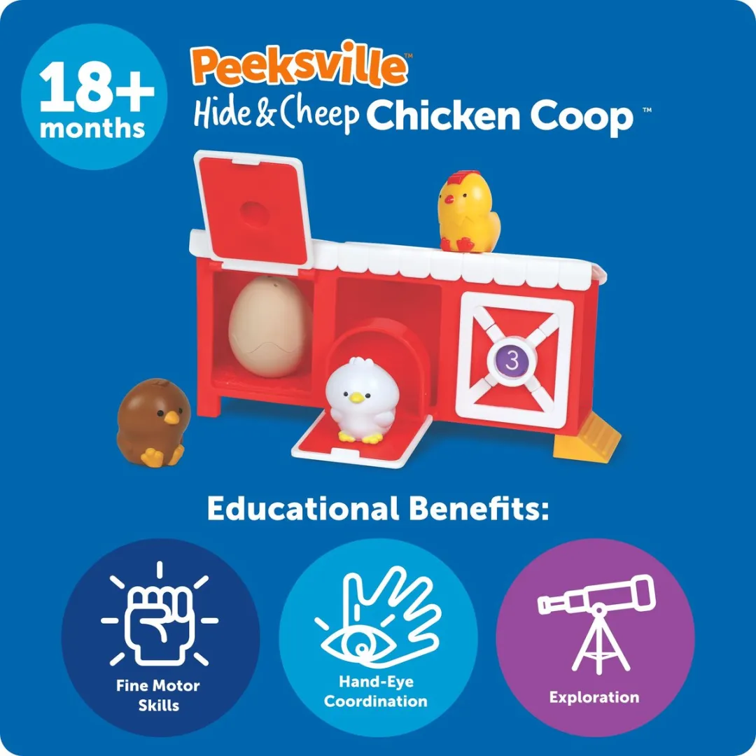 Learning Resources Peeksville Hide & Cheep Kippenhok - Multicolor