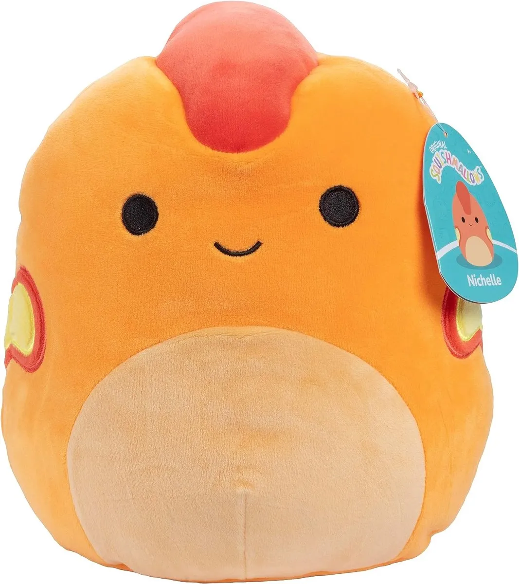 Squishmallows Nichelle Knuffel 19cm - Oranje Dinosaurus
