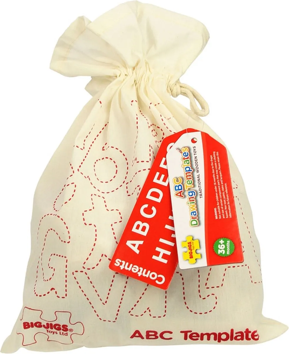 BIGJIGS Alfabet Sjablonen - Kleine Letters - Multi