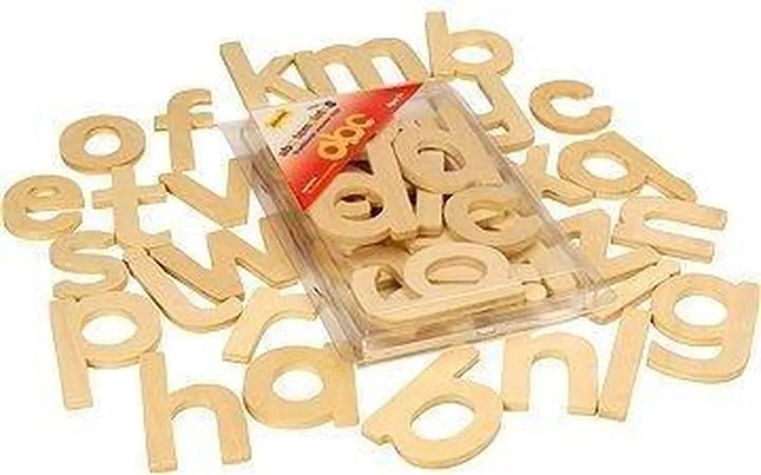BIGJIGS Alfabet Sjablonen - Kleine Letters - Multi