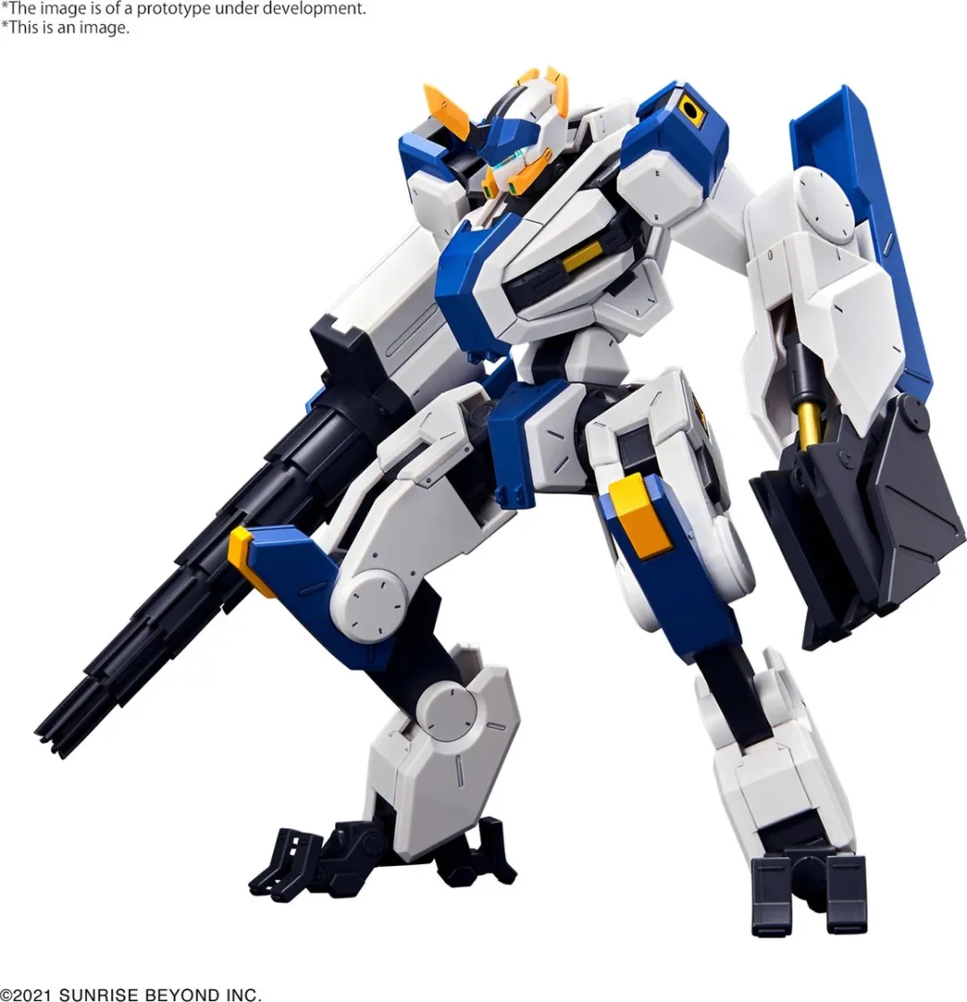 Bandai Namco Mailes Byakuchi HG Model Kit 1/72 - Blauw/Geel/Grijs