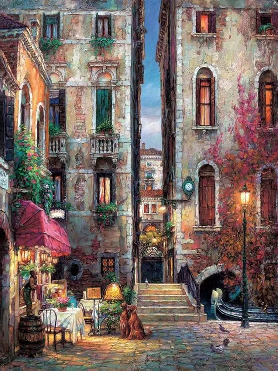 VDTOYS Diamond Painting VDTB152 Village Scene