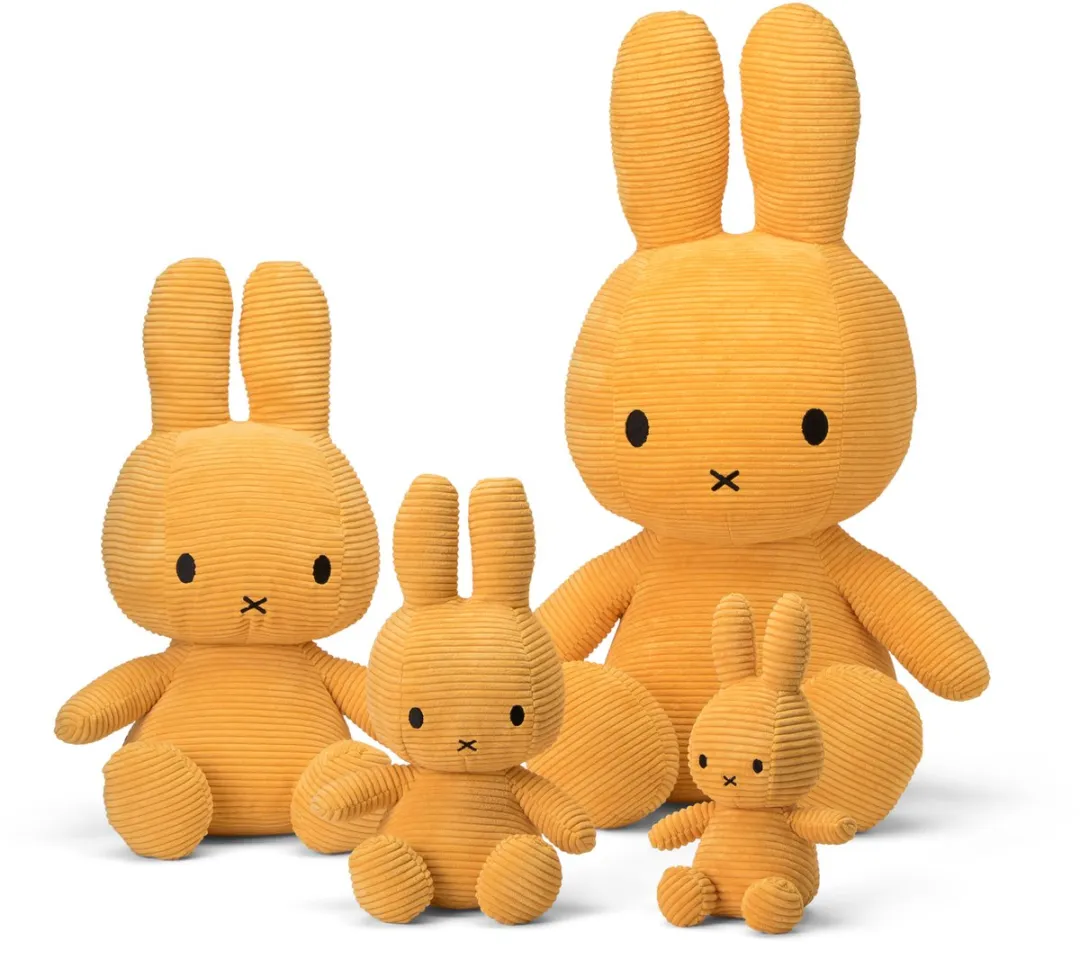 International Bon Ton Toys Nijntje Corduroy Knuffel - 50cm - Geel