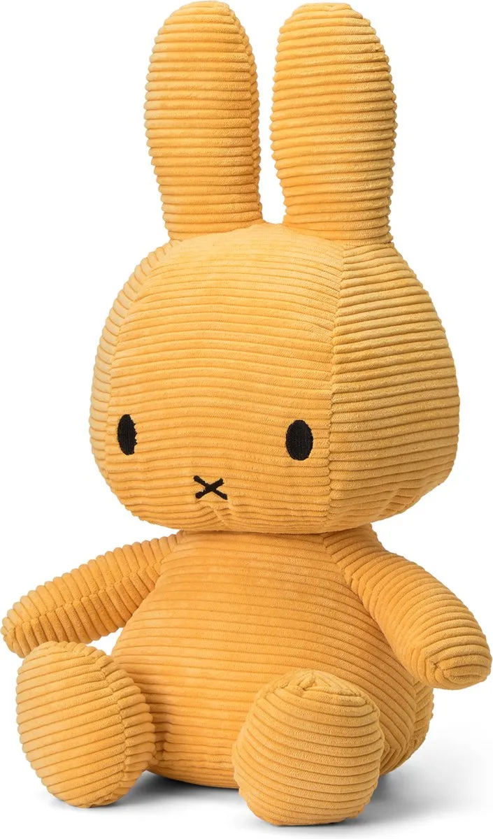 International Bon Ton Toys Nijntje Corduroy Knuffel - 50cm - Geel