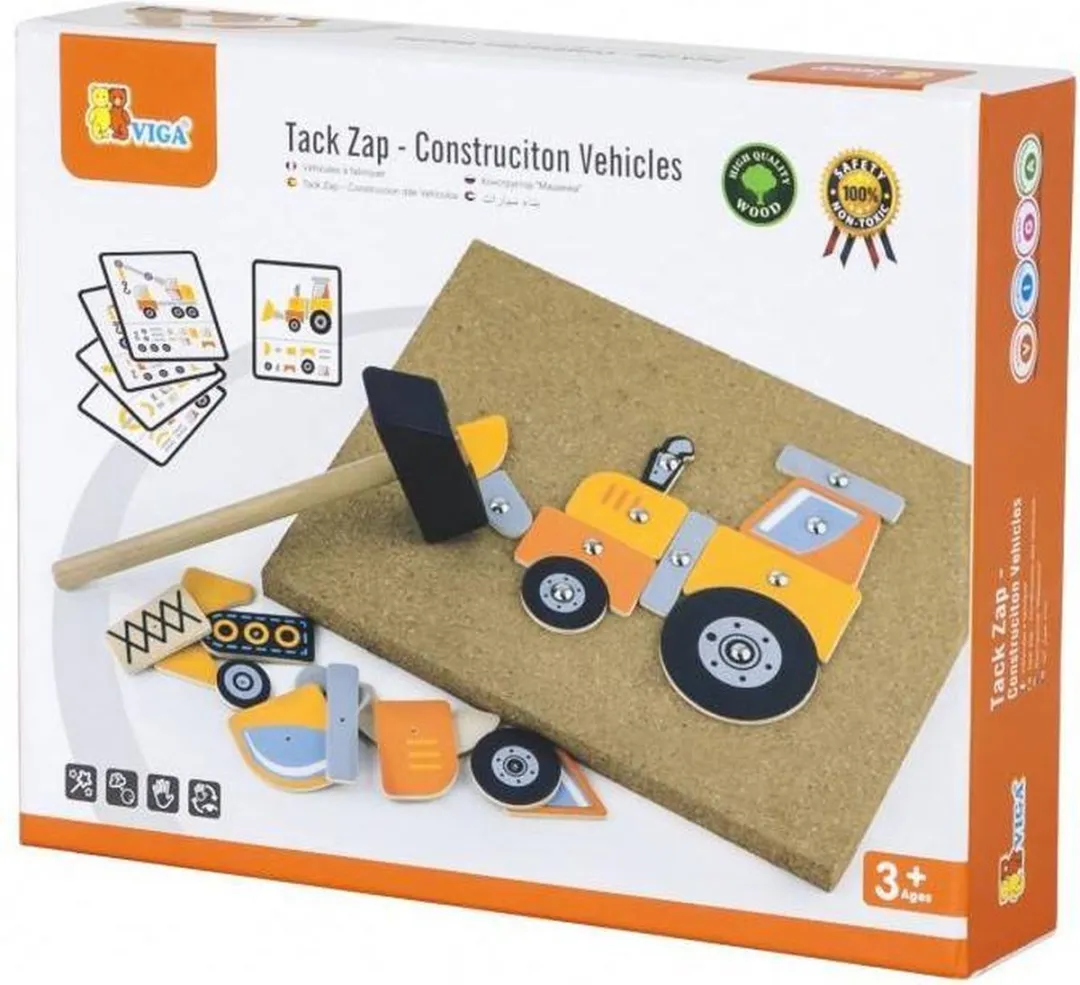VigaToys Hamertje Tik Constructievoertuigen