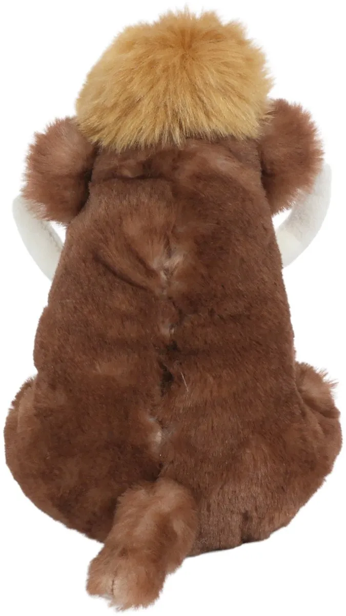 PIA Soft Toys Pluche Mammoet - 19cm - Bruin