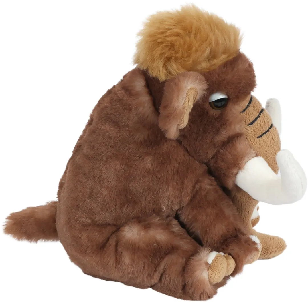 PIA Soft Toys Pluche Mammoet - 19cm - Bruin