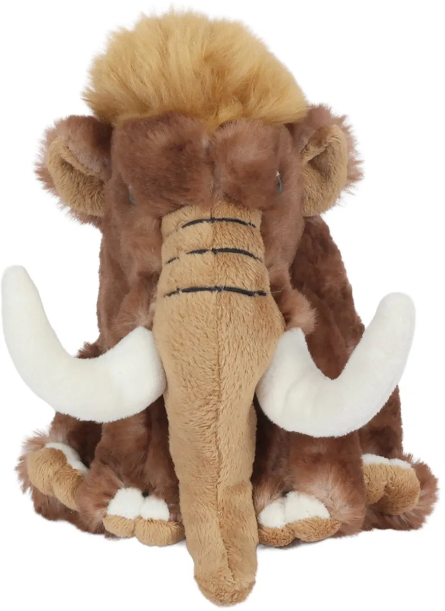 PIA Soft Toys Pluche Mammoet - 19cm - Bruin