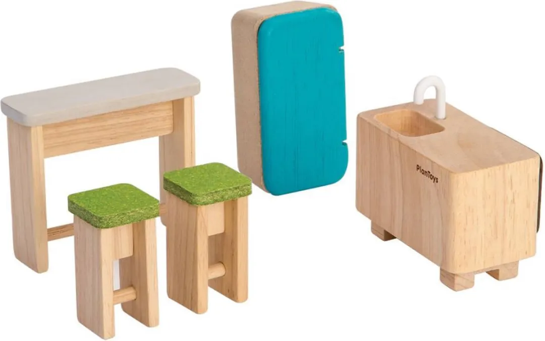 Plantoys Poppenhuis Keuken - Blauw