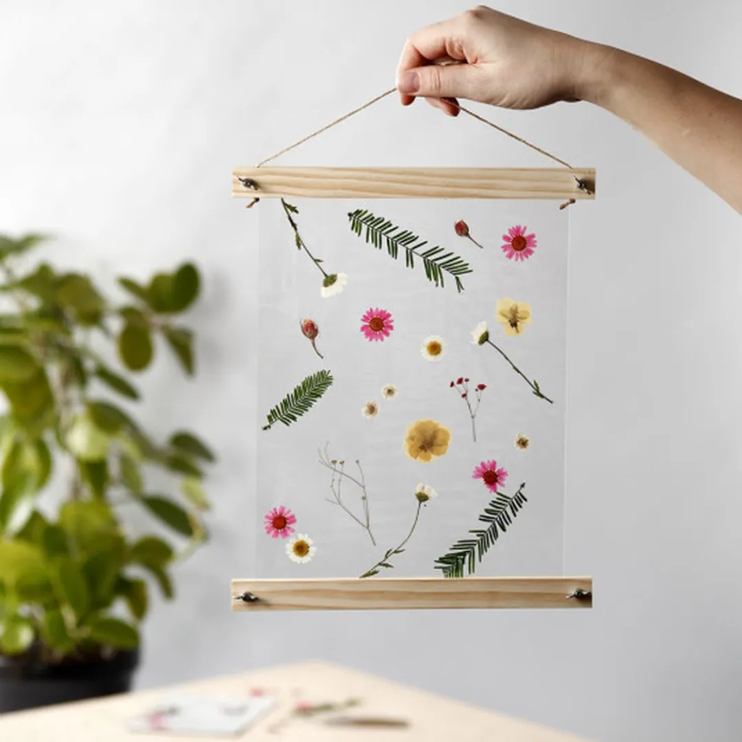 Creativ Company Gedroogde Bloemen & Bladeren - 19 Stuks Roze