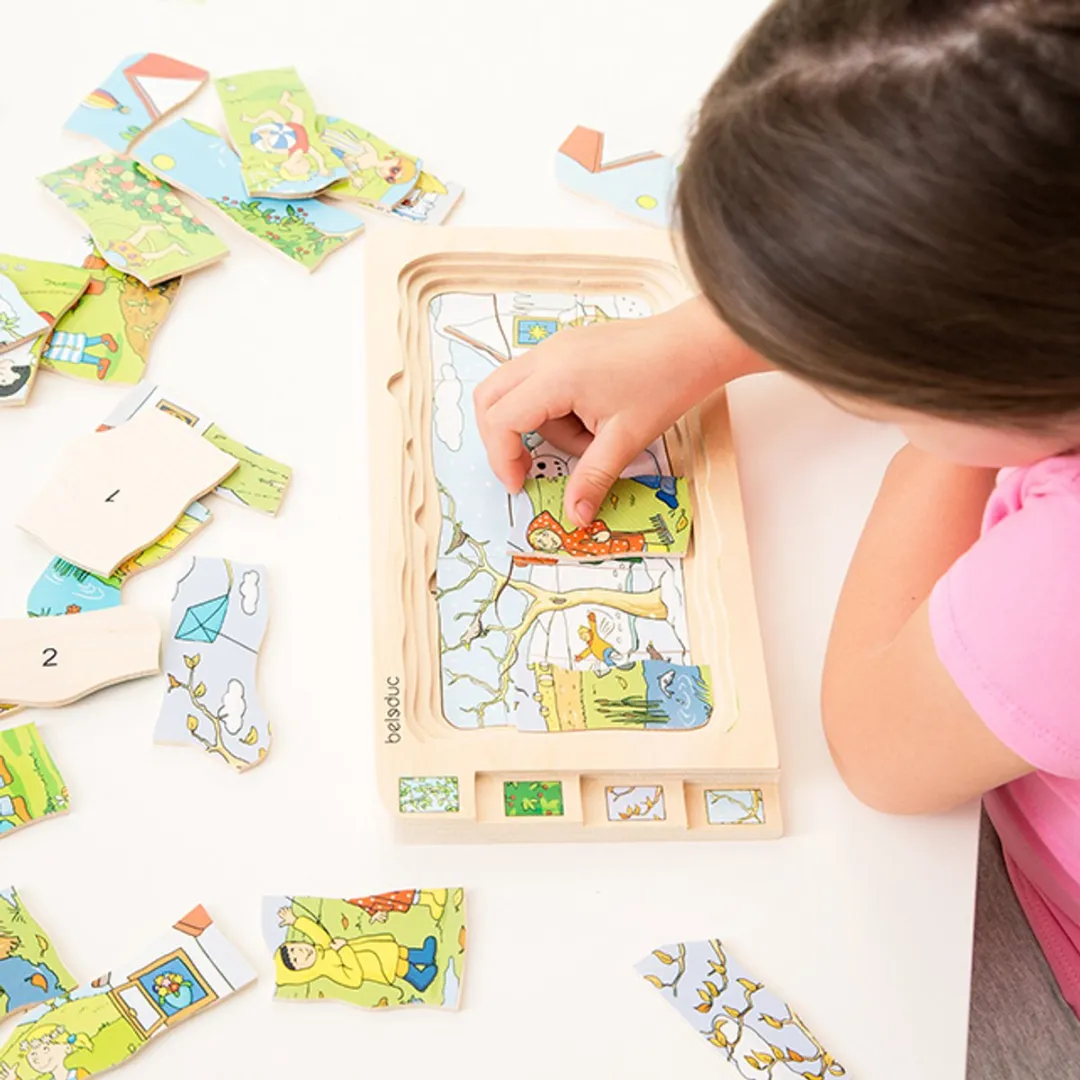 Beleduc Lagenpuzzel Vier Seizoenen 36 Stukjes