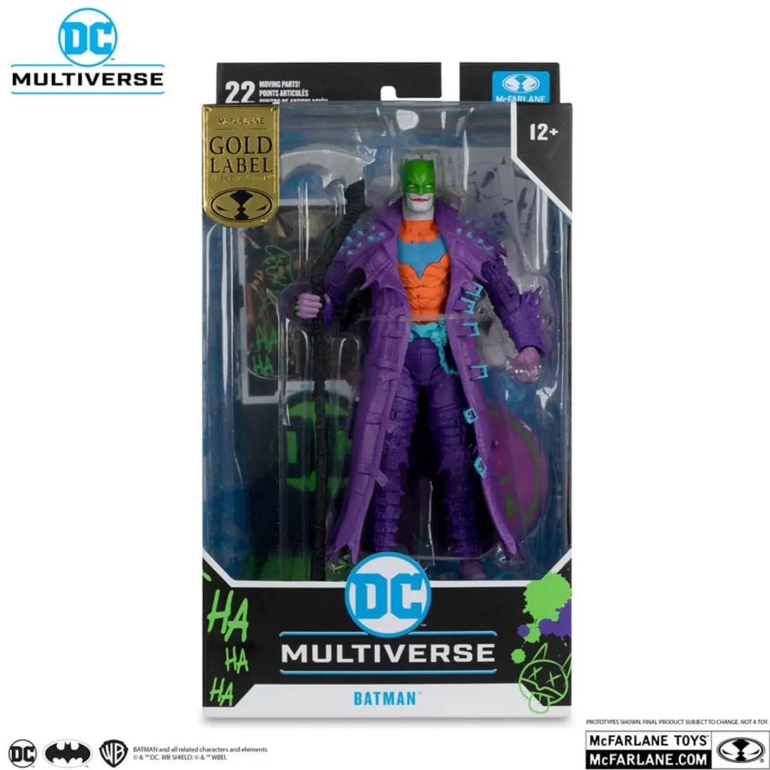 McFarlane Toys DC Multiverse Batman Jokerized Gold Label Action Figuur 18cm - Multi