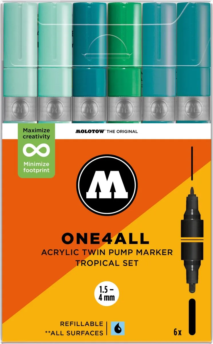 Molotow One4All Twin Acrylstiften Set