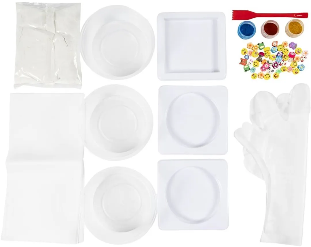 Creativ Company Hobbyset Gieten Tegels Onderzetters - Multikleurig