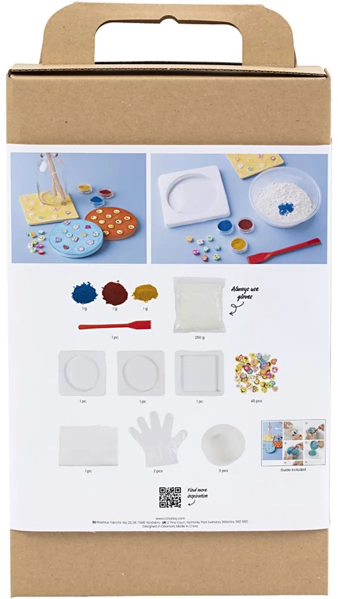 Creativ Company Hobbyset Gieten Tegels Onderzetters - Multikleurig