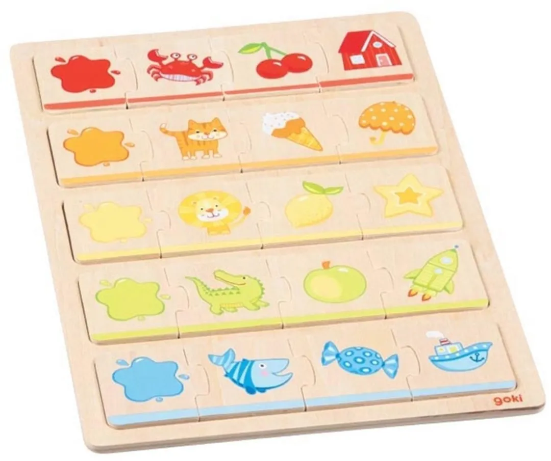 Goki Mijn Eerste Kleurenpuzzel 20-delig - Multicolor