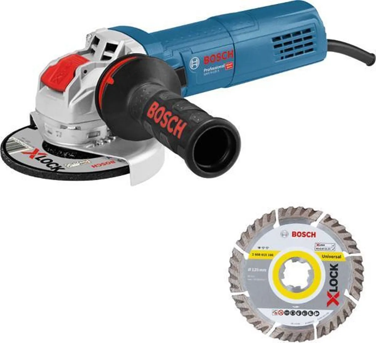 Bosch GWX 9-125 S X-LOCK Haakse Slijper 900W