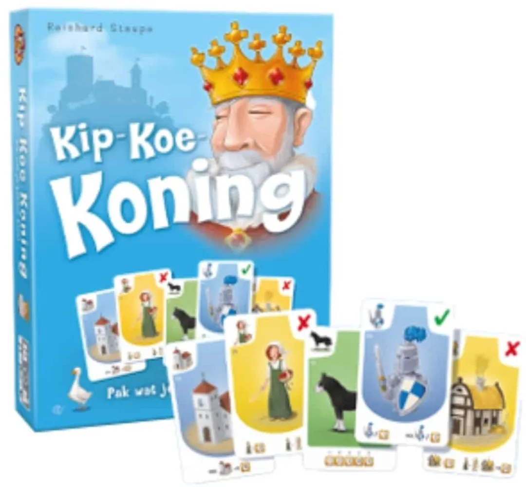 White Goblin Games Kip-Koe-Koning Kaartspel WGG-2409 - 2-4 Spelers