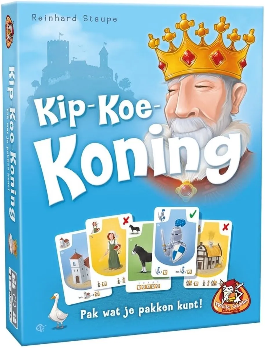 White Goblin Games Kip-Koe-Koning Kaartspel WGG-2409 - 2-4 Spelers