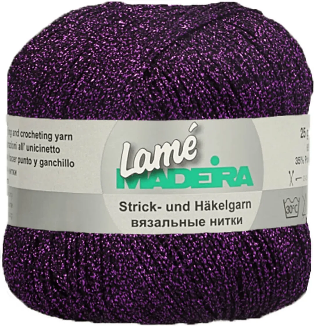 Madeira Lamé Paars 412 Garen